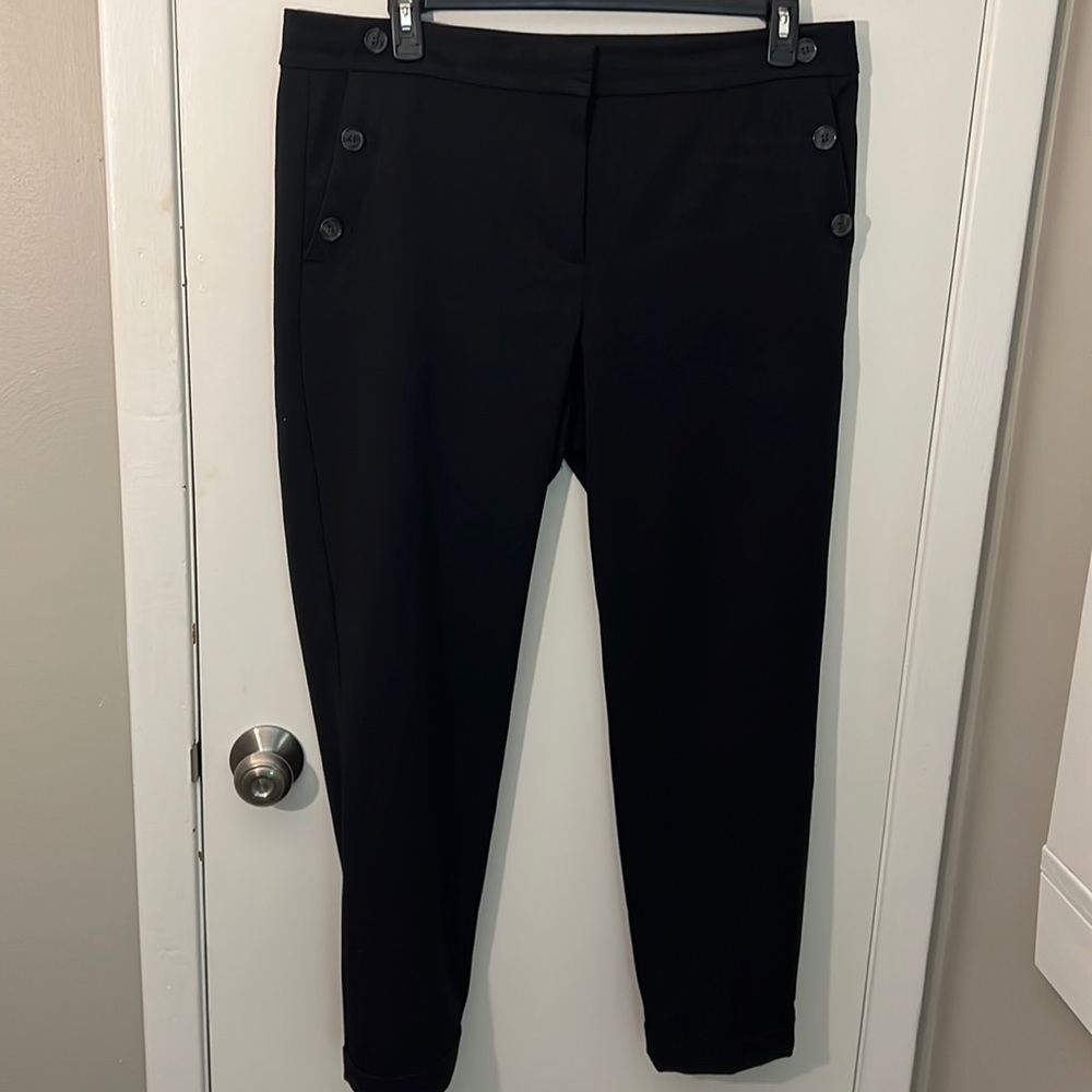 Loft straight leg button accent trouser size 14 tall